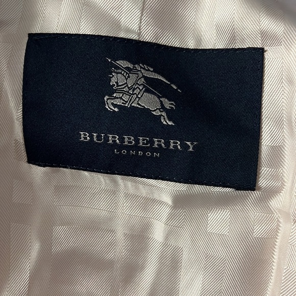 BURBERRY LONDON pink double breasted Hillary short trench coat jacket - Picture 4 of 7